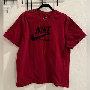 Nike Sportswear Logo T-Shirt Men’s XL Red